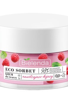 Увлажняющий и успокаивающий крем для лица Bielenda Eco Sorbet Moisturizing & Soothing Face Cream с экстрактом малины, 50 мл