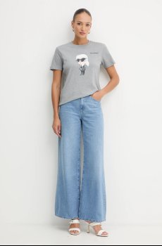 Хлопковая футболка Karl Lagerfeld