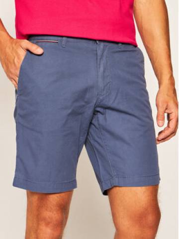 Tommy Hilfiger Шорти з тканини Brooklyn Light Twill MW0MW13536 Cиній Regular Fit Tommy Hilfiger Шорти з тканини Brooklyn Light Twill MW0MW13536 Cиній Regular Fit