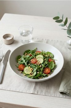 Однотонна керамічна миска - білий