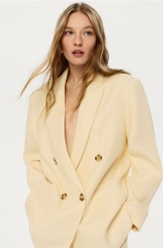 Reserved - Піджак з ліоцелу - світло-жовтий - 168IS-10X