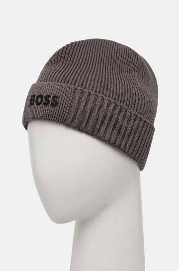 Шапка с примесью шерсти Boss Green BOSS GREEN цвет серый Шапка с примесью шерсти Boss Green BOSS GREEN цвет серый