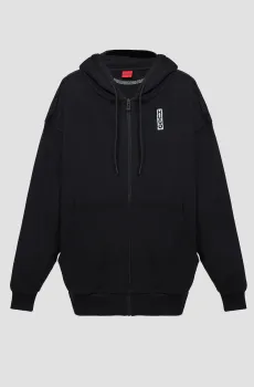 Женское черное худи Черный L HUGO 50495064;001