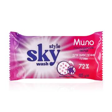Хозяйственное твердое мыло Sky Style для удаления пятен, 125 г Хозяйственное твердое мыло Sky Style для удаления пятен, 125 г