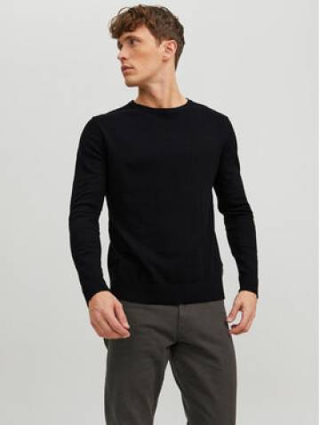 Jack&Jones Светр Emil 12208364 Чорний Regular Fit Jack&Jones Светр Emil 12208364 Чорний Regular Fit