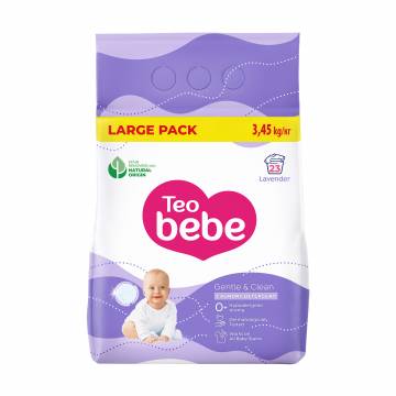Стиральный порошок Teo Bebe Gentle & Clean Lavender для детских вещей, 23 стирки, 3.45 кг Стиральный порошок Teo Bebe Gentle & Clean Lavender для детских вещей, 23 стирки, 3.45 кг