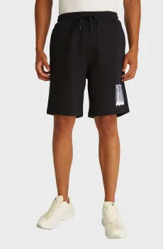 Мужские черные шорты с узором BRUSH STROKE GRAPHIC Черный XL Calvin Klein Jeans J30J327528