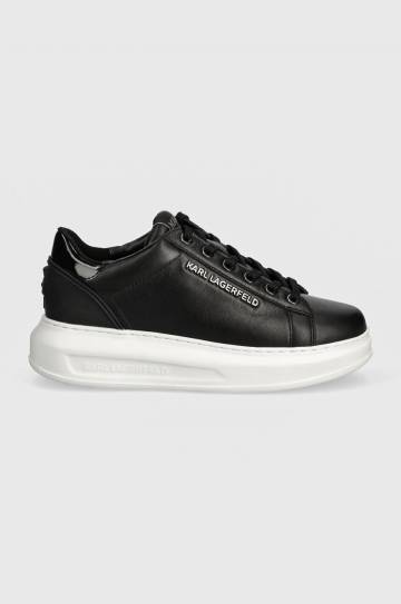 Кожаные кроссовки Karl Lagerfeld KAPRI цвет чёрный KL62525N Кожаные кроссовки Karl Lagerfeld KAPRI цвет чёрный KL62525N