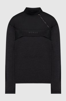 Серая толстовка с шерстью и принтом логотипа