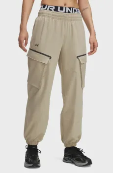 Женские бежевые спортивные брюки UA Unstoppable Cargo Pants Бежевый L Under Armour 1386481-299