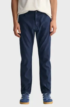 Мужские синие льняные брюки LINEN JEANS Синий 32-32 Gant 1000306