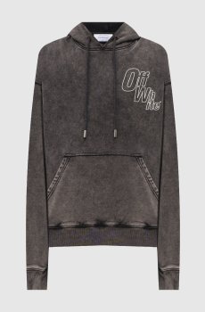 Серые худи с логотипом