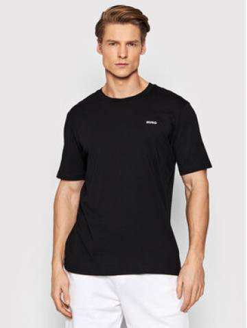 Hugo Футболка Dero222 50466158 Чорний Regular Fit Hugo Футболка Dero222 50466158 Чорний Regular Fit