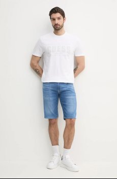 Хлопковая футболка Guess