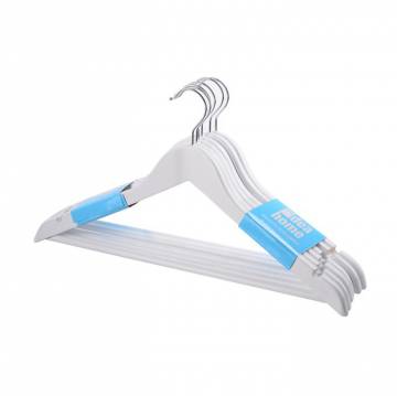 Набор вешалок для одежды Idea Home RE05163W деревянных, белые, 44.5*23*1.2 см, 6 шт (6931551) Набор вешалок для одежды Idea Home RE05163W деревянных, белые, 44.5*23*1.2 см, 6 шт (6931551)