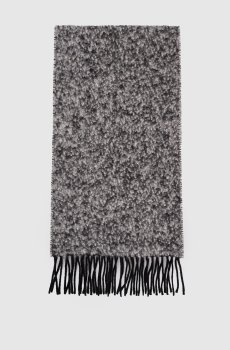 Серый шарф LIRICHE из шерсти