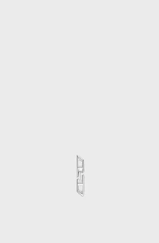 Серебряная моносерьга D Logo Sterling Silver Drop Серебряный ONESIZE Diesel DL1348