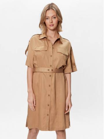 Calvin Klein Сукня-сорочка Drapy K20K205246 Бежевий Relaxed Fit Calvin Klein Сукня-сорочка Drapy K20K205246 Бежевий Relaxed Fit