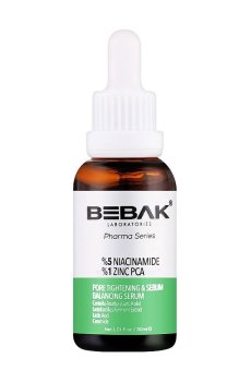 Сыворотка для лица BEBAK Pharma Series Pore Tightening & Sebum Balancing Serum из 5% ниацинамида, 30 мл