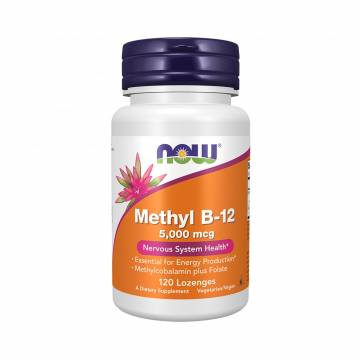 Метил B-12 NOW foods Methyl B-12, 5000 мкг, 120 леденцов Метил B-12 NOW foods Methyl B-12, 5000 мкг, 120 леденцов