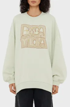 Женский мятный свитшот Ментоловый L Bimba Y Lola 242BR7563.10501