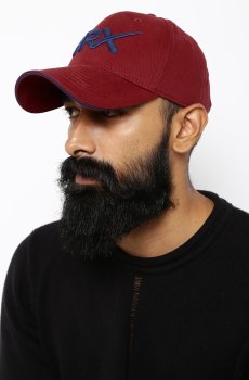 HRX by Hrithik Roshan Men Maroon Brand Logo Lifestyle Cap
