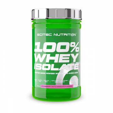 Протеин Scitec Nutrition 100% Whey Isolate Клубника и белый шоколад, в порошке, 700 г