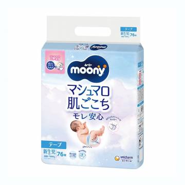 Подгузники Moony размер New Born (0-5 кг), 76 шт