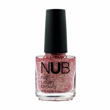 Лак для ногтей NUB Nail Polish 104 Pink Glitter, 14 мл Лак для ногтей NUB Nail Polish 104 Pink Glitter, 14 мл