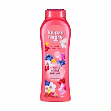 Парфюмированный гель для душа Tulipan Negro Floral Collection Bath And Shower Gel Розовые фрукты, 650 мл Парфюмированный гель для душа Tulipan Negro Floral Collection Bath And Shower Gel Розовые фрукты, 650 мл