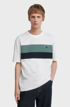 Мужская белая футболка Белый S SPRINGFIELD 7122311