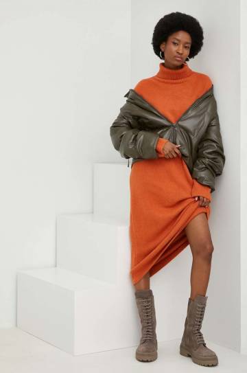 Куртка Answear Lab женская цвет зелёный зимняя oversize Куртка Answear Lab женская цвет зелёный зимняя oversize