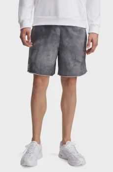 Мужские серые шорты UA Rival Terry AOP8inShortQ1 Серый S Under Armour 1390146-025