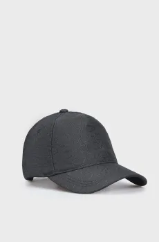 Женская черная кепка с узором MONOGRAM JACQUARD CAP Черный ONESIZE Calvin Klein K60K612871