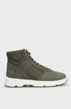 Мужские оливковые замшевые кроссовки CORE W MIX CORDURA HYBRID BOOT Оливковый 43 Tommy Hilfiger FM0FM04807