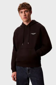 Чоловіче чорне худі PRINT Черный XL Calvin Klein Jeans LV04RD002G