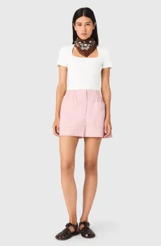 Женский белый топ Белый 36 MAJE MFPPU01014_White