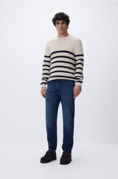 Reserved - Джинси slim із вареним ефектом - темно-синій - XO401-59J