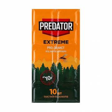 Пластины от комаров Predator Extreme Pro-защита, 10 шт