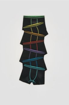 Reserved - Бавовняні боксерки 7‑пак - чорний - 003HW-99X