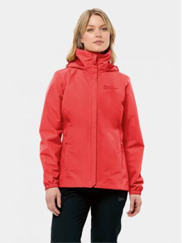 Jack Wolfskin Дощовик Stormy Point 1111202 Червоний Regular Fit Jack Wolfskin Дощовик Stormy Point 1111202 Червоний Regular Fit