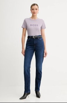 Хлопковая футболка BOSS Orange BOSS ORANGE C_Elogo_5