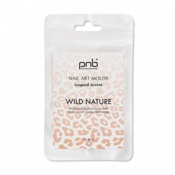Силиконовые молды для верхних форм PNB Wild Nature Nail Art Molds Leopard Accent, 12 шт Силиконовые молды для верхних форм PNB Wild Nature Nail Art Molds Leopard Accent, 12 шт