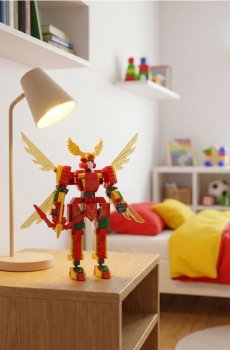 Конструктор – крилатий меха - червоний