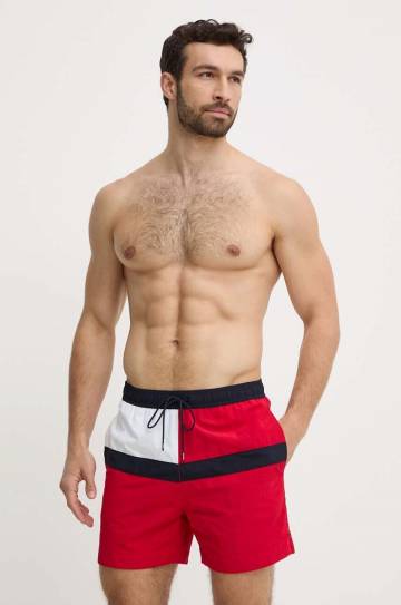Купальные шорты Tommy Hilfiger цвет красный UM0UM03259 Купальные шорты Tommy Hilfiger цвет красный UM0UM03259