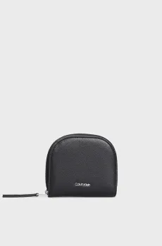 Женский черный кошелек CK GLIDE SM DOMED ZIP AROUND Черный ONESIZE Calvin Klein K60K612843