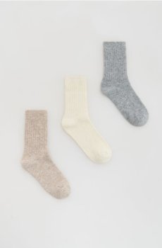 Reserved - Шкарпетки, 3 пари - бежевий - 628FA-08X