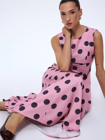 Mohito - Сукня максі в горошок - рожевий - 40
