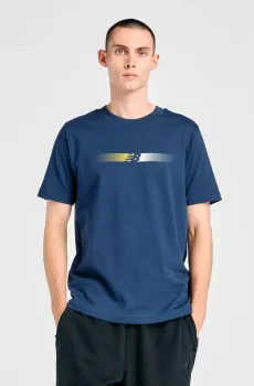 Мужская синяя футболка Gradient NB Синий M New Balance MT61E5YZNNY