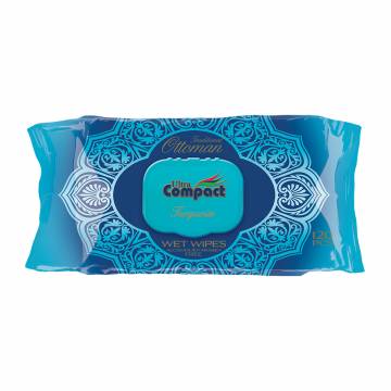 Влажные салфетки Ultra Compact Ottoman Turquoise с клапаном, 120 шт Влажные салфетки Ultra Compact Ottoman Turquoise с клапаном, 120 шт